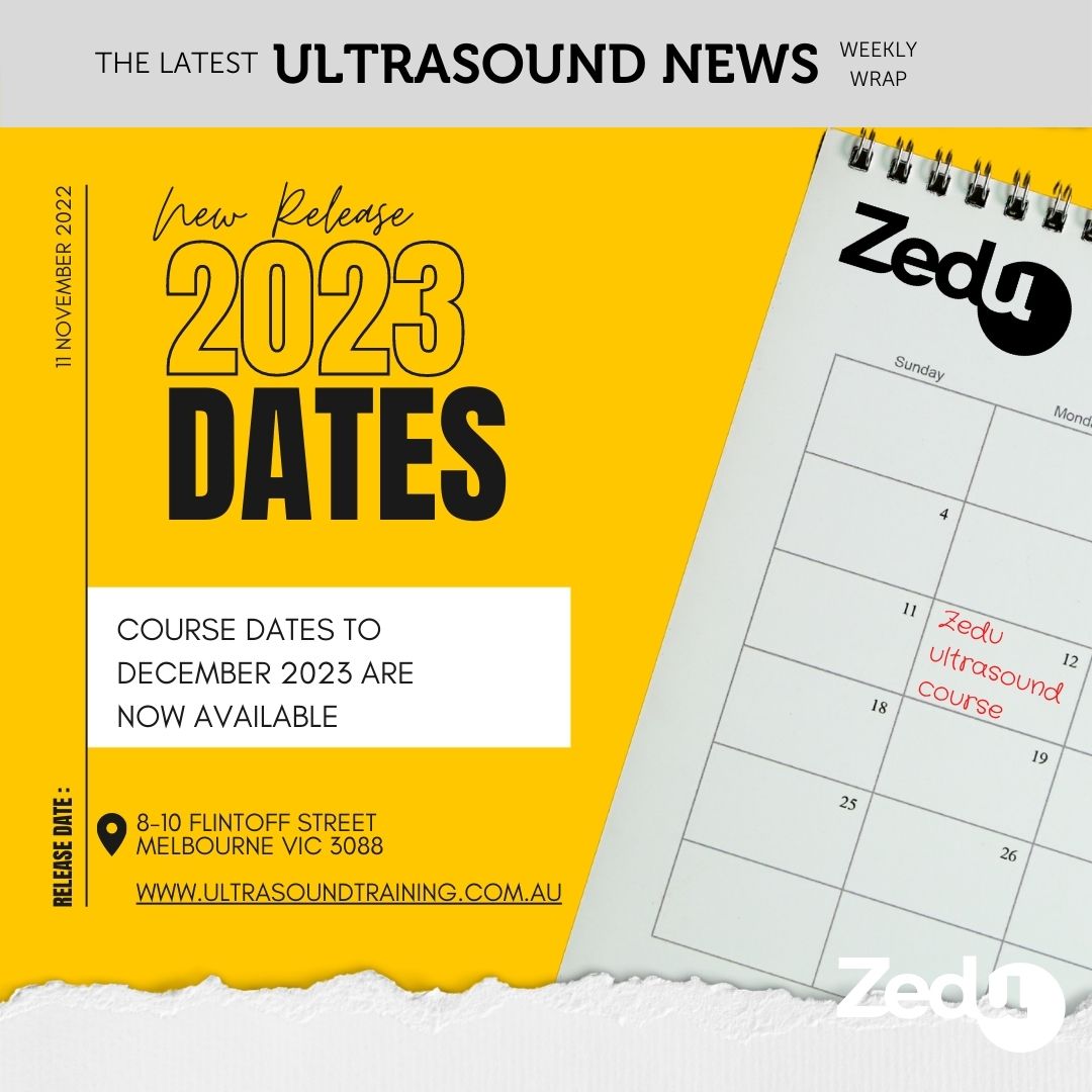The Zedu weekly wrap - bringing together the best in free ultrasound news, views and opinions from across the internet.